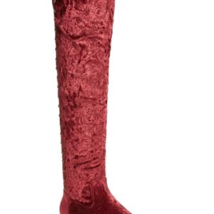 Women's Very Volatile Akita Studded Over The Knee Boot, Size 8 M - Burgundy