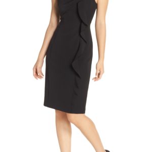 Women's Vince Camuto Desired Stretch Crepe Cocktail Sheath