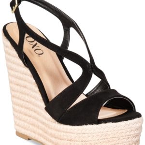 Xoxo Sabeen Espadrille Wedge Platform Sandals Women's Shoes